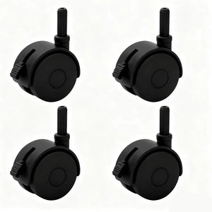 UAMFURI black replacement wheels for stackable storage bins, set of 4