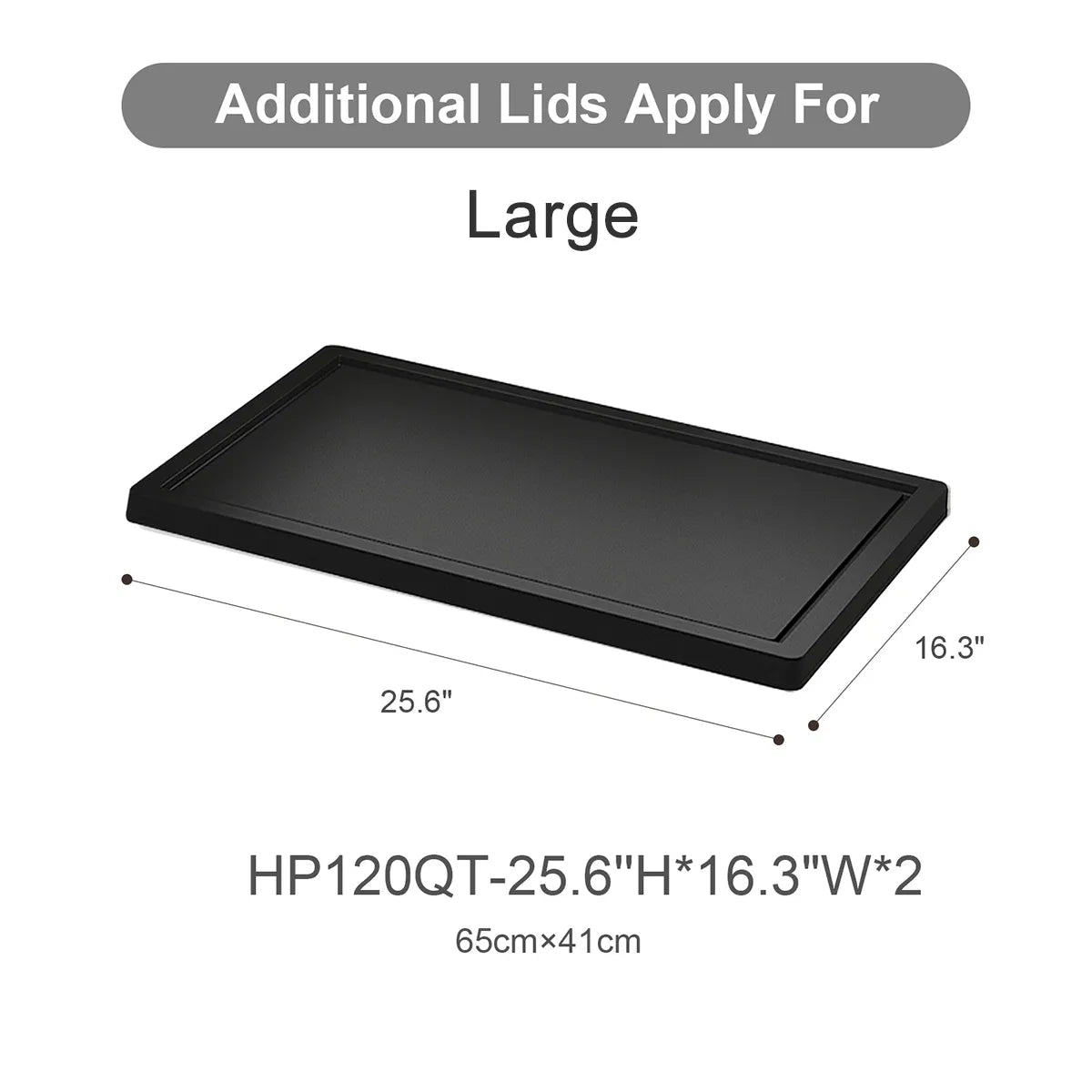 Additional Lid for UAMFURI Storage Bins, Lid Only, Black