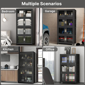 UAMFURI black storage cabinet for bedroom living room closet and home organization