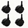 UAMFURI black replacement wheels for stackable storage bins, set of 4